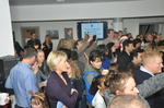 Parents and children waiting for the opening