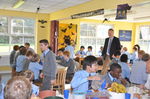 dining hall at Halloween lunch