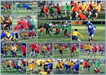 senior rugby house match collage
