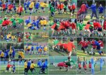 Junior rugby housematch collage