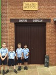 Year 2 and 3 boys at the Milestones Museum