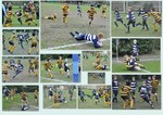 Collage of tries vs Woodcote under 11s